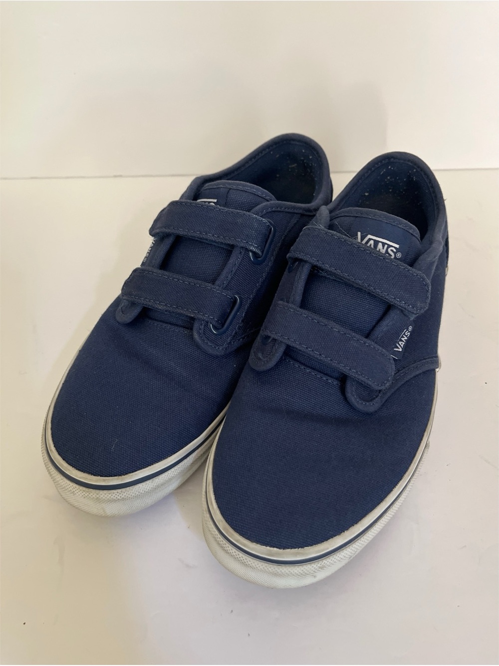 Vans Blue Velcro Strap Shoes Kids Size 5.5